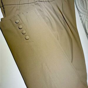 Roz&Ali Women’s Khaki Stretch Trousers Stylish